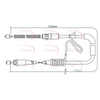 Apec Handbrake Cable CAB1174 thumbnail