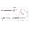 Apec Handbrake Cable CAB1186 thumbnail