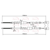 Apec Handbrake Cable CAB1200 thumbnail