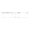 Apec Handbrake Cable CAB1206 thumbnail