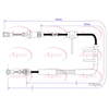 Apec Handbrake Cable CAB1224 thumbnail