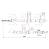 Apec Handbrake Cable CAB1230 thumbnail