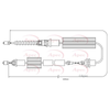 Apec Handbrake Cable CAB1244 thumbnail