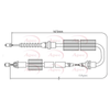 Apec Handbrake Cable CAB1245 thumbnail