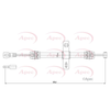 Apec Handbrake Cable CAB1247 thumbnail