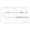 Apec Handbrake Cable CAB1258 thumbnail