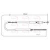 Apec Handbrake Cable CAB1259 thumbnail