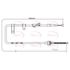 Apec Handbrake Cable CAB1265 thumbnail