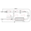Apec Handbrake Cable CAB1268 thumbnail
