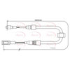 Apec Handbrake Cable CAB1283 thumbnail