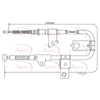 Apec Handbrake Cable CAB1308 thumbnail