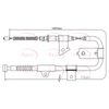 Apec Handbrake Cable CAB1309 thumbnail