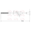 Apec Handbrake Cable CAB1326 thumbnail
