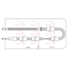 Apec Handbrake Cable CAB1328 thumbnail