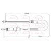 Apec Handbrake Cable CAB1336 thumbnail