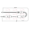 Apec Handbrake Cable CAB1337 thumbnail