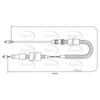 Apec Handbrake Cable CAB1339 thumbnail