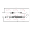 Apec Handbrake Cable CAB1340 thumbnail