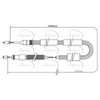 Apec Handbrake Cable CAB1341 thumbnail