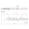 Apec Handbrake Cable CAB1343 thumbnail