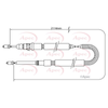 Apec Handbrake Cable CAB1344 thumbnail