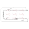 Apec Handbrake Cable CAB1352 thumbnail