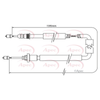 Apec Handbrake Cable CAB1358 thumbnail