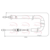 Apec Handbrake Cable CAB1366 thumbnail