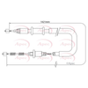 Apec Handbrake Cable CAB1372 thumbnail