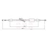 Apec Handbrake Cable CAB1375 thumbnail