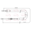 Apec Handbrake Cable CAB1384 thumbnail