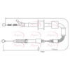 Apec Handbrake Cable CAB1424 thumbnail