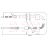Apec Handbrake Cable CAB1425 thumbnail