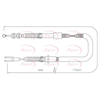 Apec Handbrake Cable CAB1430 thumbnail