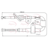 Apec Handbrake Cable CAB1431 thumbnail
