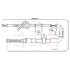 Apec Handbrake Cable CAB1433 thumbnail
