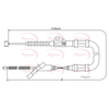 Apec Handbrake Cable CAB1437 thumbnail