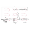 Apec Handbrake Cable CAB1438 thumbnail
