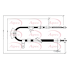 Apec Handbrake Cable CAB1445 thumbnail