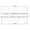 Apec Handbrake Cable CAB1464 thumbnail
