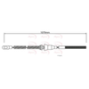 Apec Handbrake Cable CAB1465 thumbnail