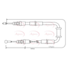 Apec Handbrake Cable CAB1480 thumbnail