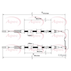 Apec Handbrake Cable CAB1483 thumbnail
