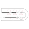 Apec Handbrake Cable CAB1486 thumbnail