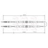 Apec Handbrake Cable CAB1497 thumbnail