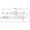 Apec Handbrake Cable CAB1506 thumbnail