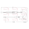 Apec Handbrake Cable CAB1534 thumbnail