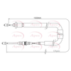Apec Handbrake Cable CAB1544 thumbnail