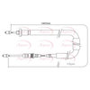 Apec Handbrake Cable CAB1545 thumbnail