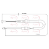 Apec Handbrake Cable CAB1548 thumbnail